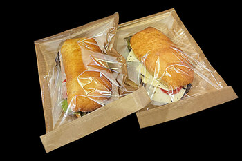 Deux sacs Fresh Bags ECOplus contenant deux sandwichs