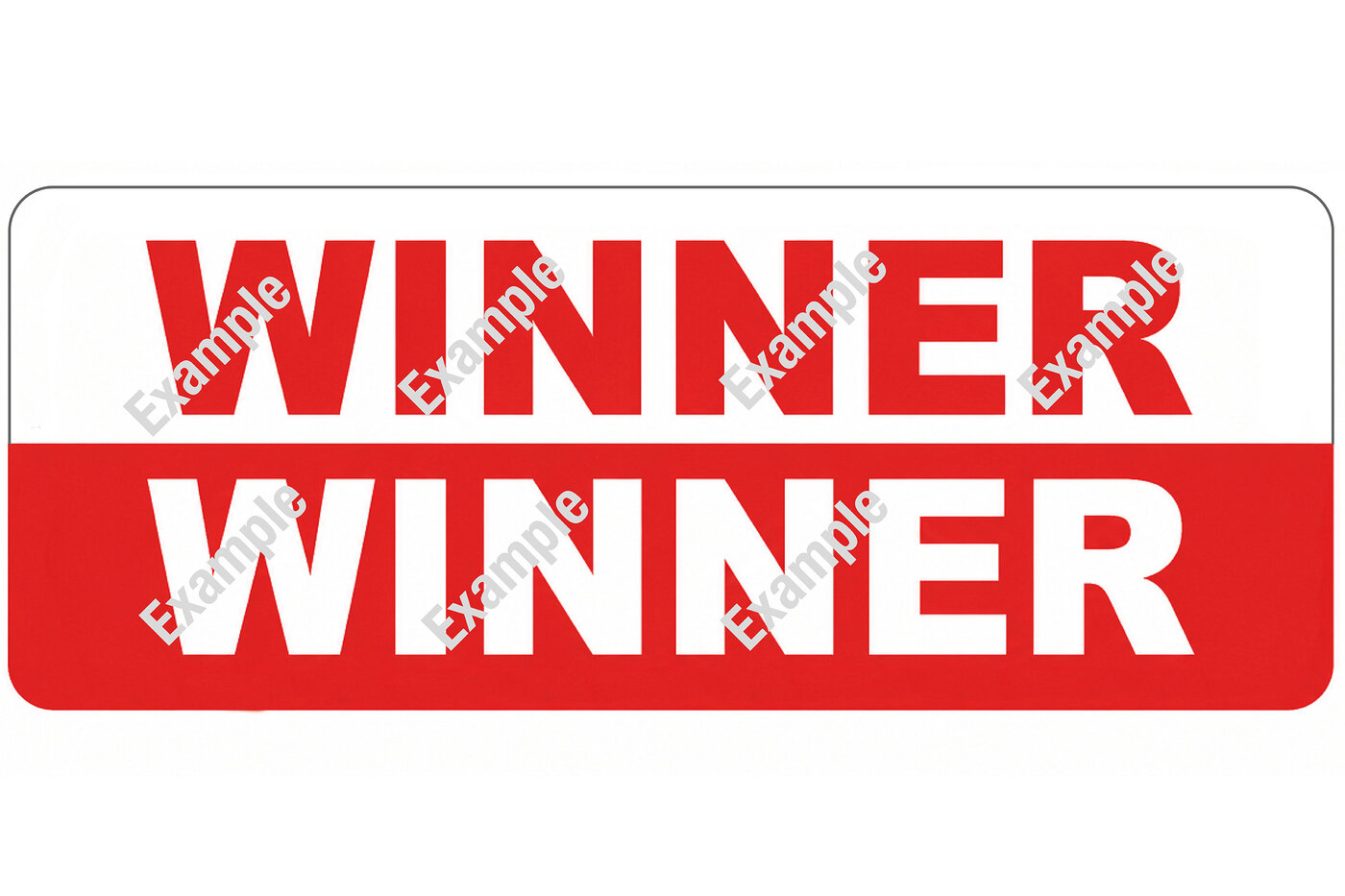 Image d’une étiquette portant l’inscription «WINNER» 